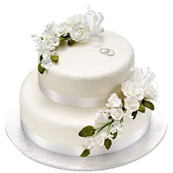 Marvelous 2 Tier Wedding Cake