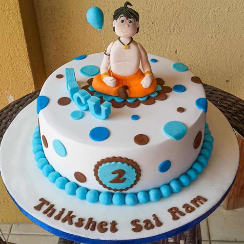 Classical Chota Bheem Fondant Cake for Children