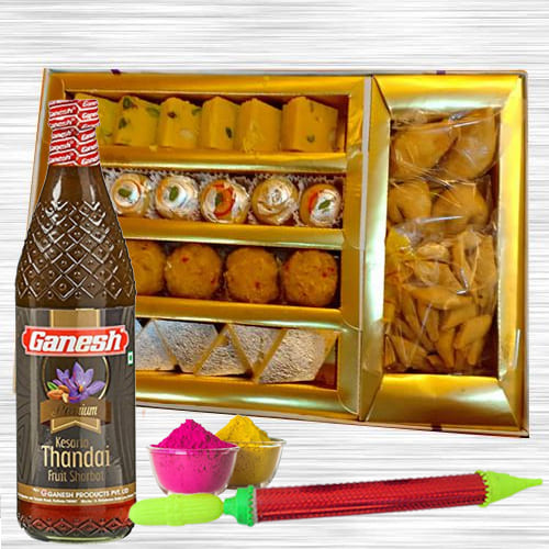 Tasty Holi Combo of Assorted Sweets N Namkeen