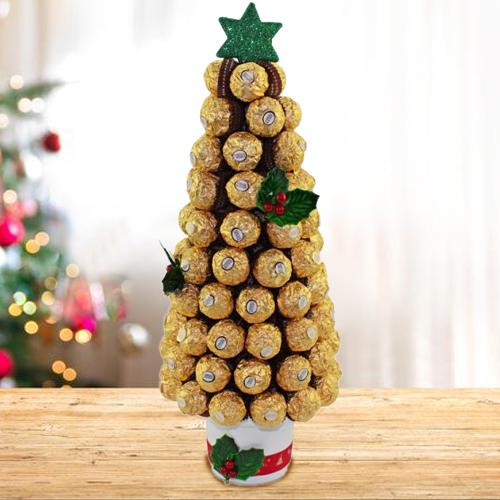 Gorgeous Christmas Tree Full of Ferrero Rochers