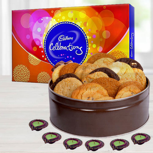 Assorted Cookies Cadbury Chocolates n Diyas