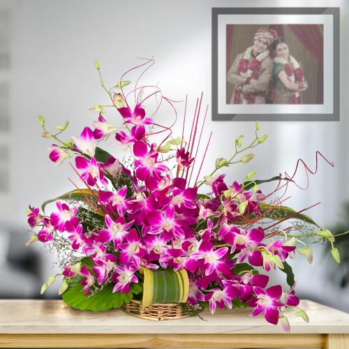 Arrangement of Tender Orchids Online