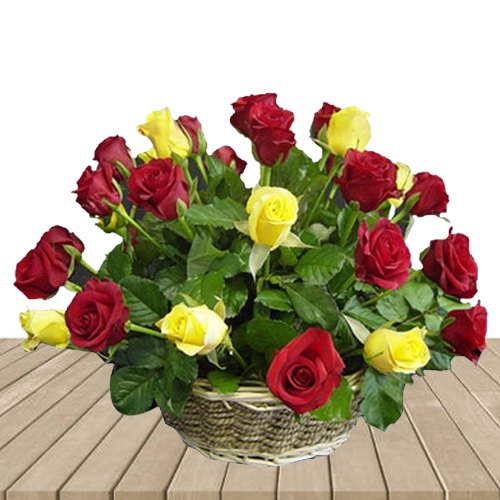 Beautiful Arrangement of Assorted Roses