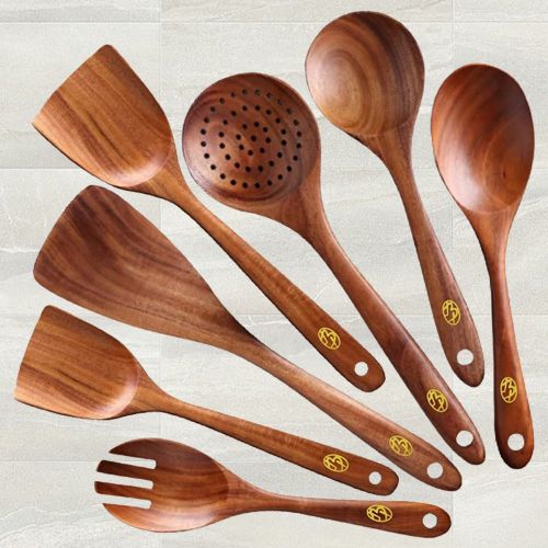 Cooking Essential Wooden Spatula Set
