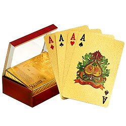 Amazing Authentic and Certified Gold Plated Playing Cards