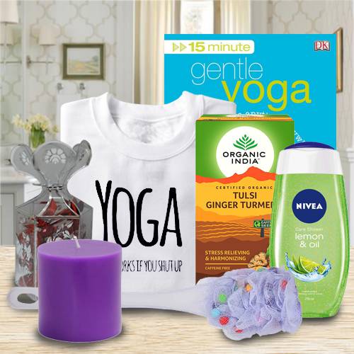 Amazing Gift Basket of Yoga Tea and Essentials