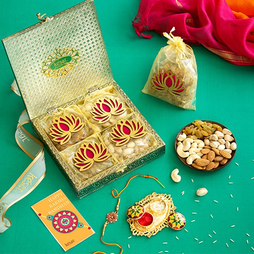Floral Rakhi Gift Box