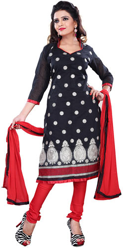 Exclusive Womens Collection of Black Printed Salwar