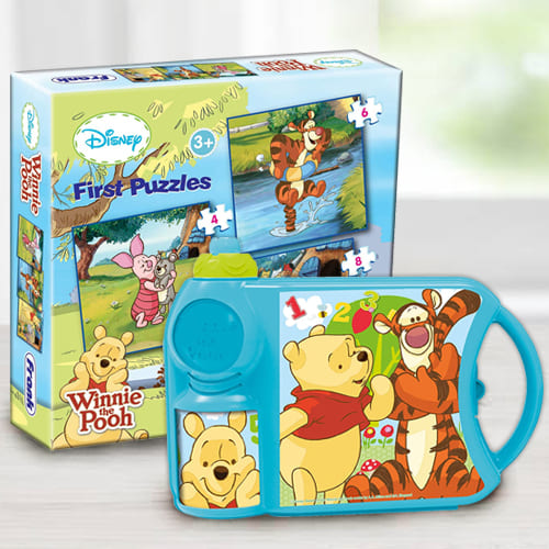 Mesmerizing Disney Winnie the Pooh Toy N Tiffin Combo