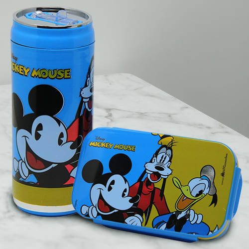 Alluring Mickey Mouse Lunch Box and Sipper Bottle Combo