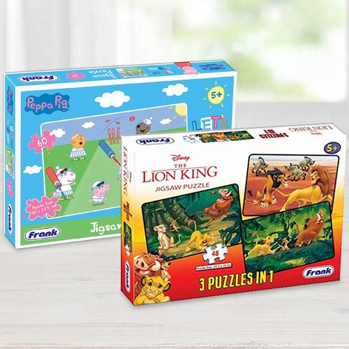 Exclusive Frank Disney The Lion King N Peppa Pig Puzzles Set