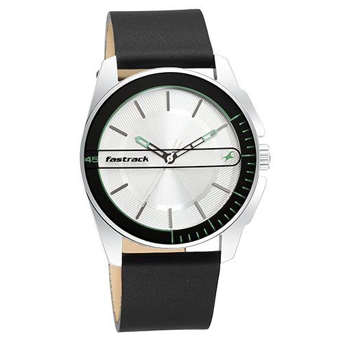 Attractive Fastrack Analog Silver Dial Mens Watch