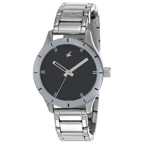 Remarkable Fastrack Monochrome Analog Black Dial Womens Watch