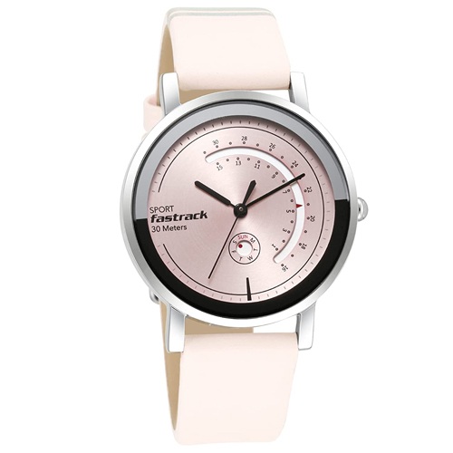 Admirable Fastrack Analog Pink Dial Womens Watch