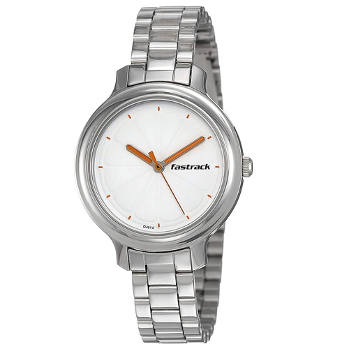 Stylish Fastrack Tropical Fruits White Dial Womens Watch
